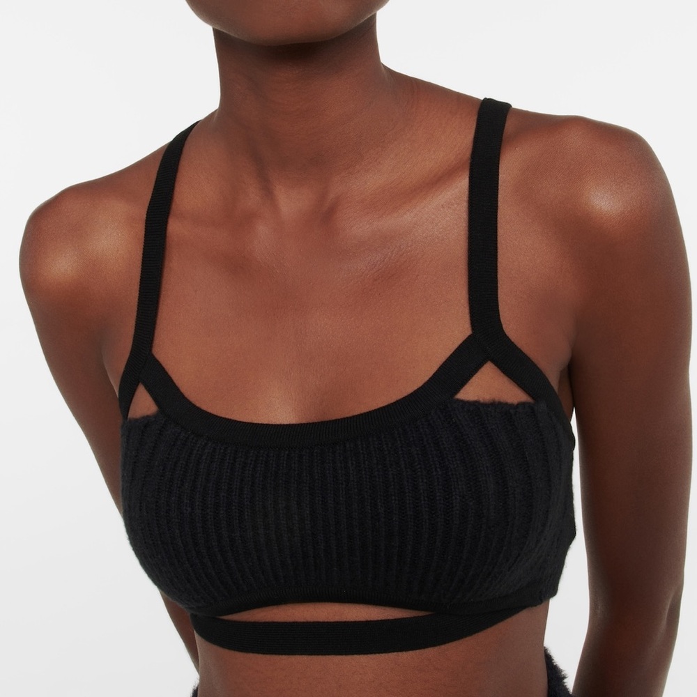 Jacquemus Bralette Black Le Papier 'Le Bandeau Bellinu' Bra FR 34 /US 30